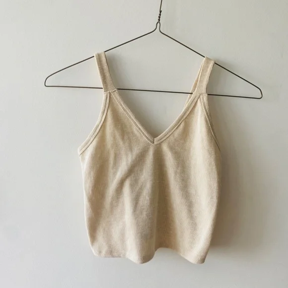Tan Ribbed Tank - Picture 4 of 4